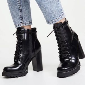 Jeffrey Campbell Legion Heel Lace up Boots